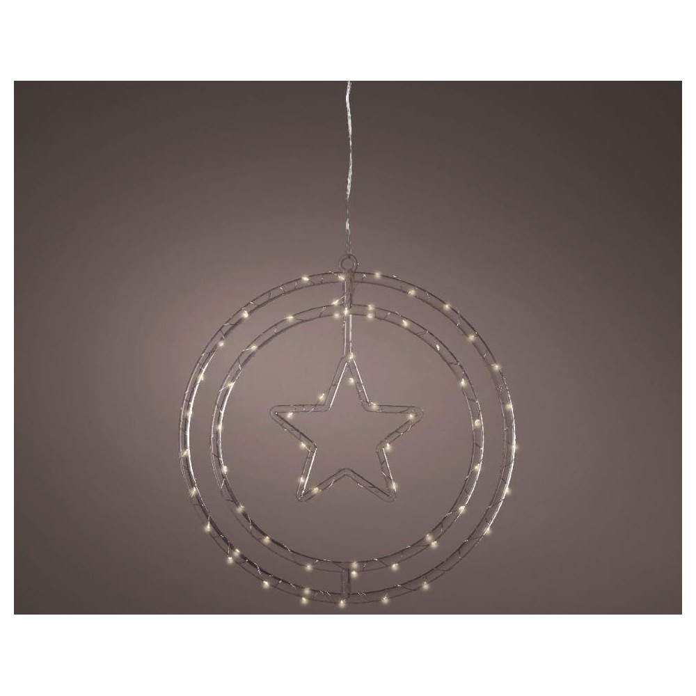 DECORAZIONE STELLA A LED H.33CM.